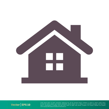 Home or House, Building, Real Estate Icon Vector Logo Template Illustration Design. Editable Vector EPS 10.のイラスト素材