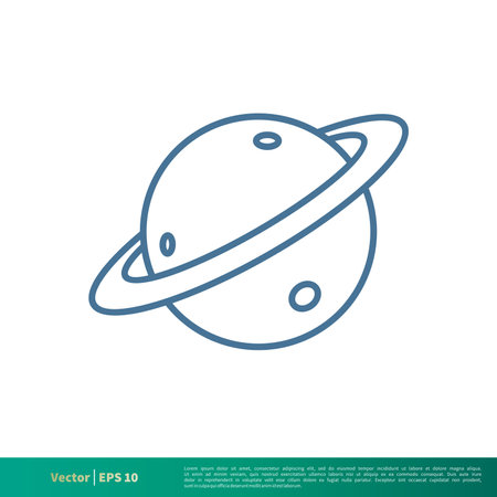 Planet Icon Vector Logo Template Illustration Design. Editable Vector EPS 10.のイラスト素材