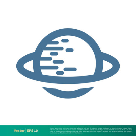 Planet Icon Vector Logo Template Illustration Design. Editable Vector EPS 10.のイラスト素材