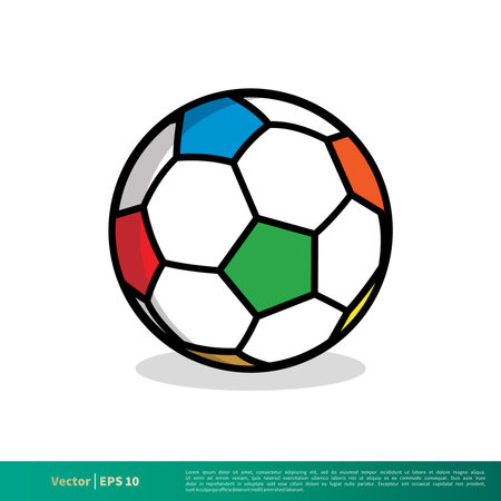 Ball / Football Icon Vector Logo Template Illustration Design. Editable Vector EPS 10.のイラスト素材