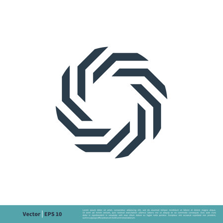 Ornamental Line Decorative Star Geometric Icon Vector Logo Template Illustration Design. Vector EPS 10.のイラスト素材