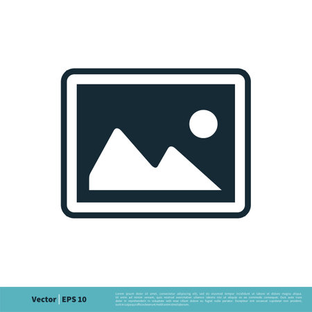 Photo Picture Image Icon Vector Logo Template Illustration Design. Vector EPS 10.のイラスト素材