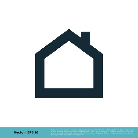 Real Estate Roof of Home Icon Vector Logo Template Illustration Design. Vector EPS 10.のイラスト素材