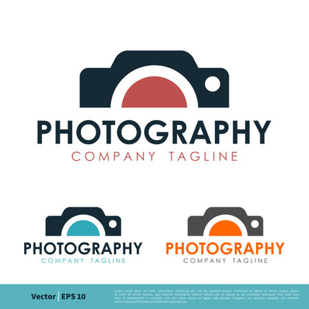 Photography Camera Icon Vector Logo Template Illustration Design. Vector EPS 10.のイラスト素材