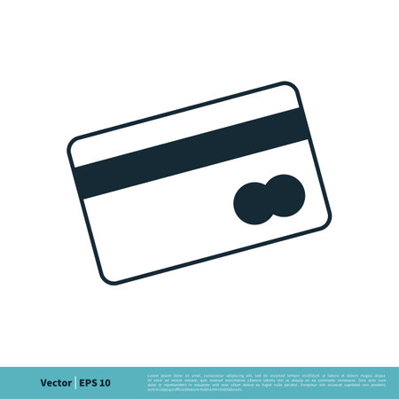 Credit Card Icon Vector Logo Template Illustration Design. Vector EPS 10.のイラスト素材