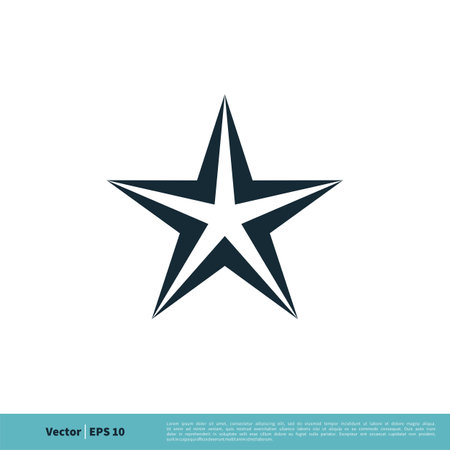 Star Icon Vector Logo Template Illustration Design. Vector EPS 10.のイラスト素材