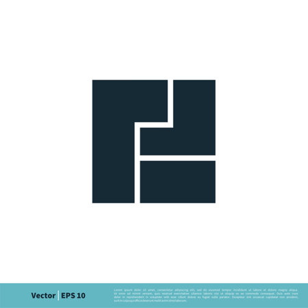 Abstract Square Puzzle Brick Icon Vector Logo Template Illustration Design. Vector EPS 10.のイラスト素材