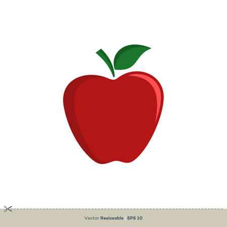 Apple Icon Vector Logo Template Illustration Design. Vector EPS 10.のイラスト素材