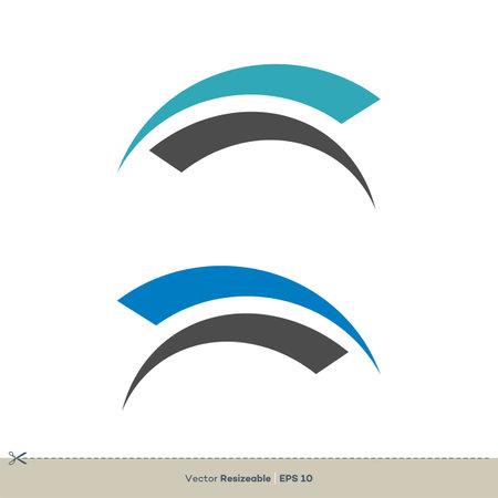Swoosh Logo Template Illustration Design. Vector EPS 10.のイラスト素材