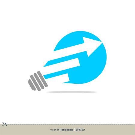 Light Bulb Logo Template Illustration Design. Vector EPS 10.のイラスト素材