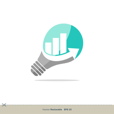 Light Bulb Logo Template Illustration Design. Vector EPS 10.のイラスト素材