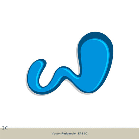 Letter W Vector Logo Template Illustration Design. Vector EPS 10.のイラスト素材