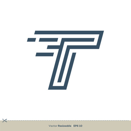 Letter T Logo Template Illustration Design. Vector EPS 10.のイラスト素材
