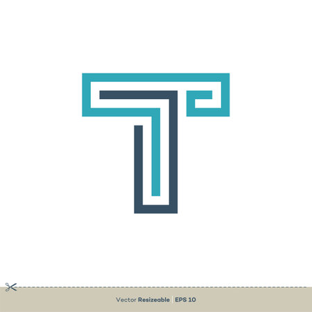 Letter T Logo Template Illustration Design. Vector EPS 10.のイラスト素材