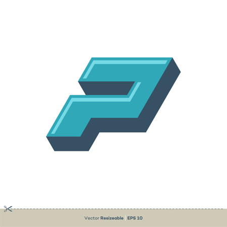 Letter P Icon Vector Logo Template Illustration Design. Vector EPS 10.のイラスト素材