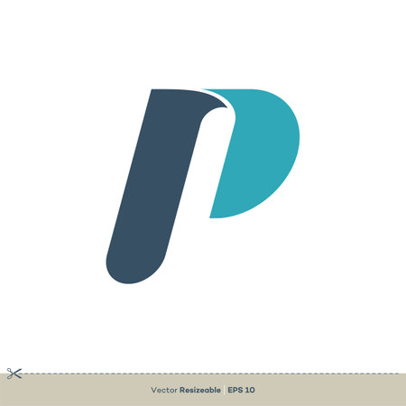 Letter P Icon Vector Logo Template Illustration Design. Vector EPS 10.のイラスト素材