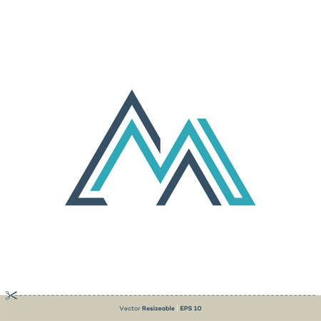 Letter M vector Logo Template Illustration Design. Vector EPS 10.のイラスト素材