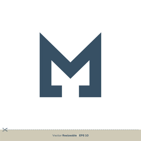 Letter M Logo Template Illustration Design. Vector EPS 10.のイラスト素材
