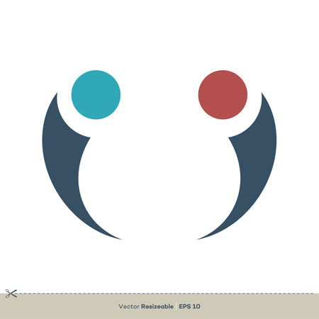 i Letter vector Logo Template illustration designのイラスト素材