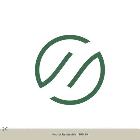 S Letter Lines Logo Template Illustration Designのイラスト素材