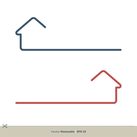 Minimalist Home - Real Estate Logo Template Illustration Designのイラスト素材