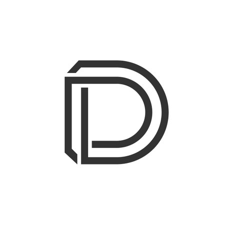 Letter D Logo Template Illustration Design. Vector EPS 10.のイラスト素材