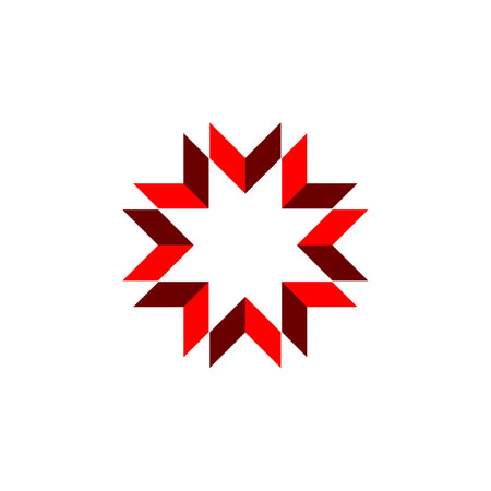 Red Star Logo Template Illustration Design. Vector EPS 10.のイラスト素材