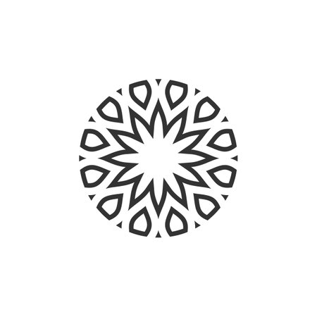 Flower Star Ornamental Logo Template Illustration Design. Vector EPS 10.のイラスト素材