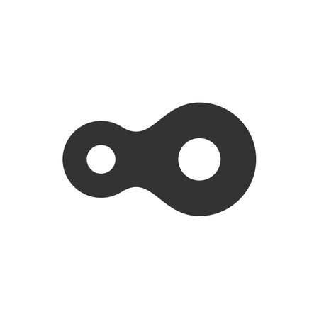 Chain Loop Logo Template Illustration Design. Vector EPS 10.のイラスト素材