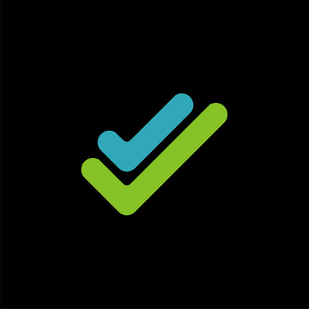 Green Check Mark Logo Template Illustration Design. Vector EPS 10.のイラスト素材
