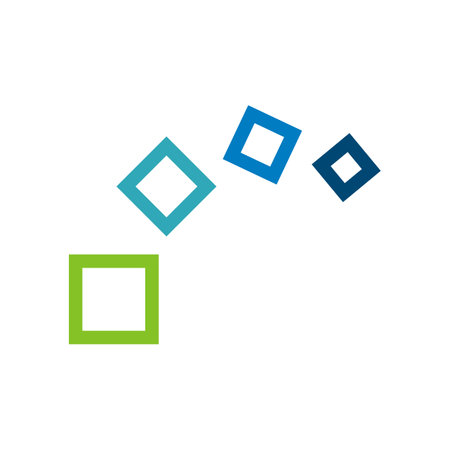 Flying Square Logo Template Illustration Design. Vector EPS 10.のイラスト素材