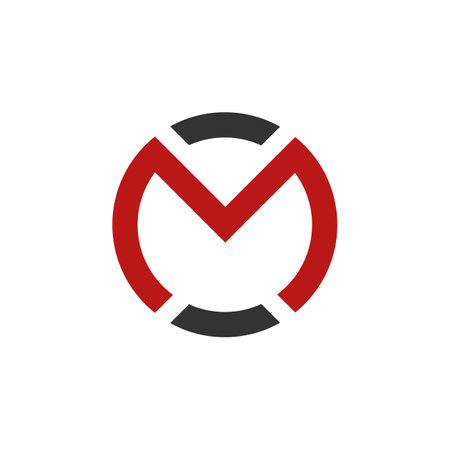 O or M Letter Logo Template Illustration Design. Vector EPS 10.のイラスト素材