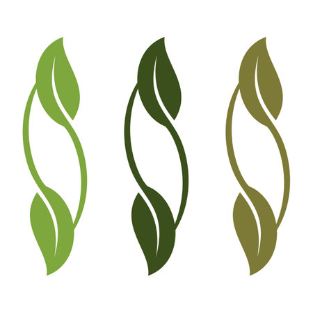 Green Infinity Leaves Logo Template Illustration Design. Vector EPS 10.のイラスト素材