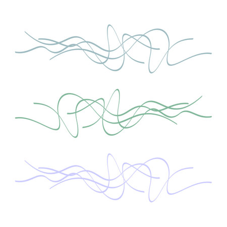 Abstract Hair Lines Vector Template Illustration Design. Vector EPS 10.のイラスト素材