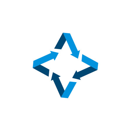 Star Arrow Logo Template Illustration Design. Vector EPS 10.のイラスト素材