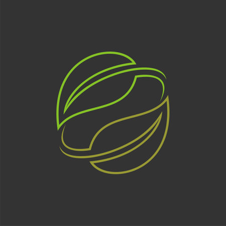 Green Leaves Logo Template Illustration Design. Vector EPS 10.のイラスト素材