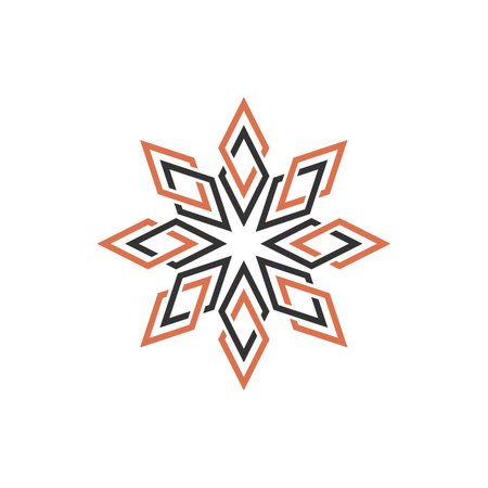 Circle Star Lines Ornamental Logo Template Illustration Design. Vector EPS 10.のイラスト素材