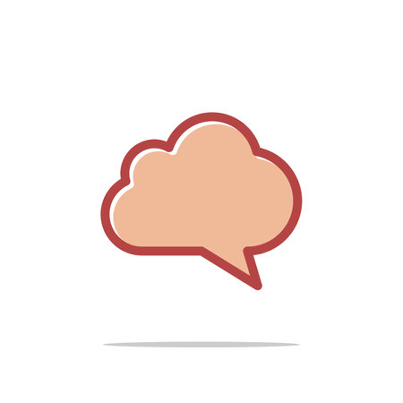 Cloud Speech Icon Logo Template Illustration Design. Vector EPS 10.のイラスト素材