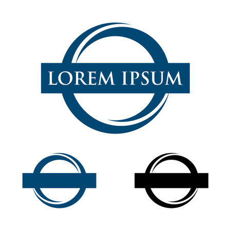 Circle Ring Emblem Logo Template Illustration Design. Vector EPS 10.のイラスト素材
