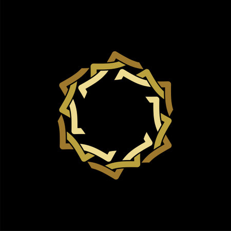 Circle Star Ornamental Logo Template Illustration Design. Vector EPS 10.のイラスト素材