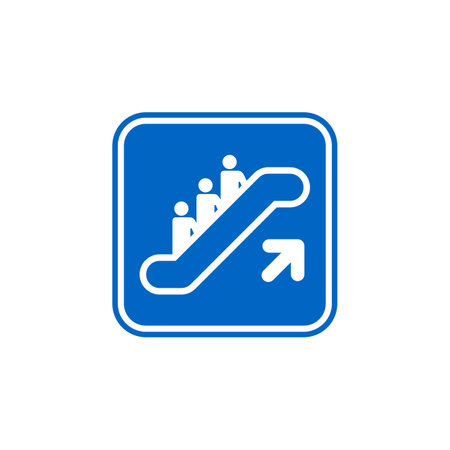 Vector Icon Template - Escalator Illustration Design. Vector EPS 10.のイラスト素材