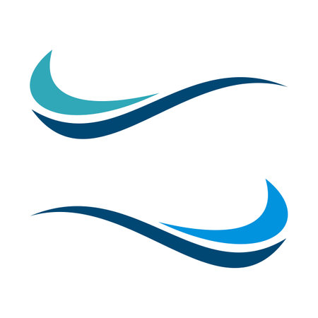 Ornamental Wave Line Logo Template Illustration Design. Vector EPS 10.のイラスト素材