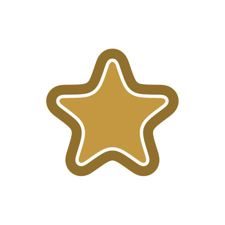 Gold Star Line Logo Template Illustration Design. Vector EPS 10.のイラスト素材