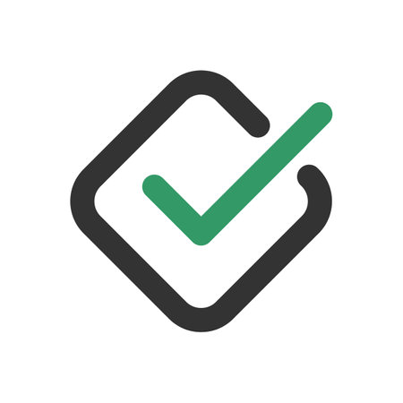 Check Mark Icon Logo Template Illustration Design. Vector EPS 10.のイラスト素材