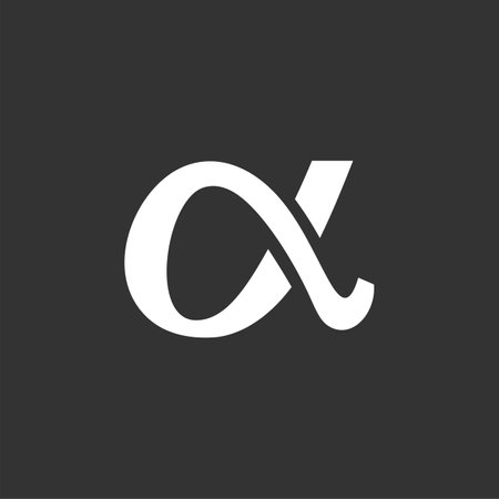 Alpha Icon Vector Logo Template Illustration Design. Vector EPS 10.のイラスト素材