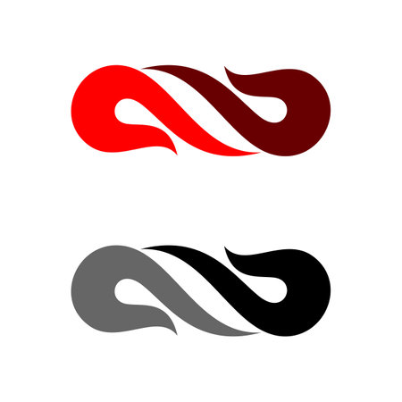 Swoosh Infinity Logo Template Illustration Design. Vector EPS 10.のイラスト素材