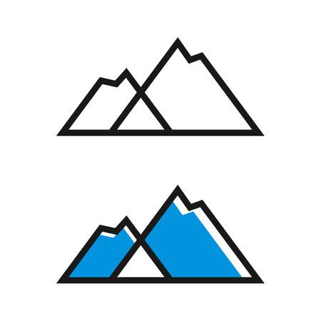 mountain logo template Illustration Design. Vector EPS 10.のイラスト素材
