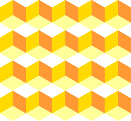 Seamless Pattern Yellow Box Tile Background Illustration Design. Vector EPS 10.のイラスト素材