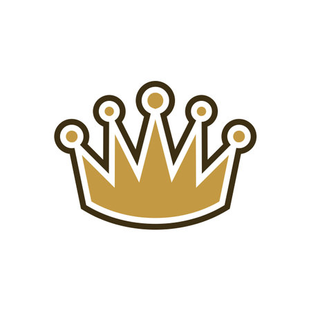 Simple Crown Logo Template Illustration Design. Vector EPS 10.のイラスト素材