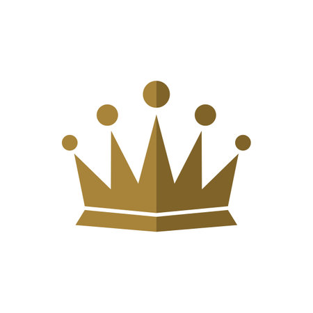 Simple Crown Logo Template Illustration Design. Vector EPS 10.のイラスト素材